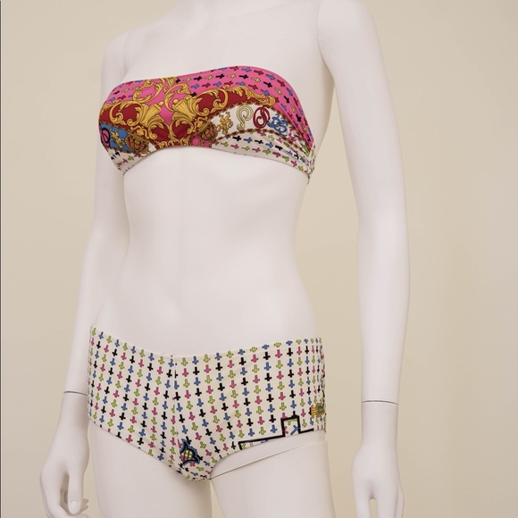 Versace Cross Print Swimsuit - Picture 4 of 7